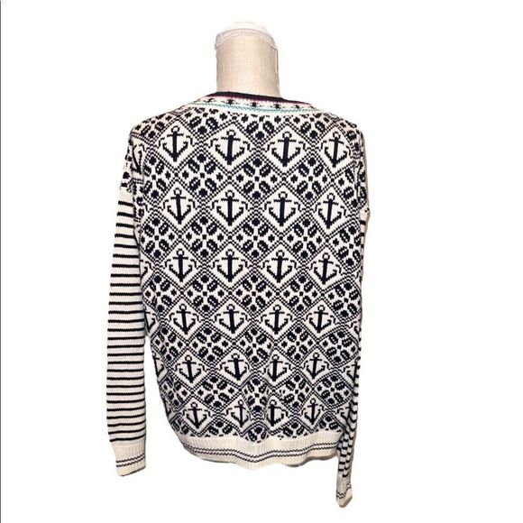 Vintage Robert Scott 100% Cotton Nautical Themed Cardigan - Picture 4 of 11